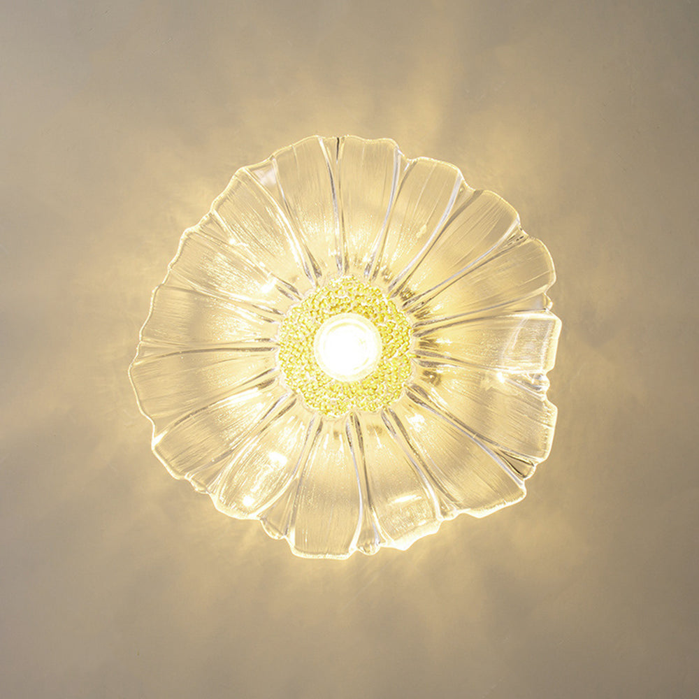 Lampa Sufitowa Bohemian ze Szklanym Kloszem w Kształcie Kwiatu - 5