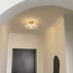 Lampa Sufitowa Bohemian ze Szklanym Kloszem w Kształcie Kwiatu - 7