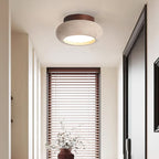 Lampa Sufitowa Bohemian z Okrągłym Kloszem z Trawertynu - 5