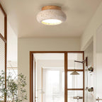 Lampa Sufitowa Bohemian z Okrągłym Kloszem z Trawertynu - 7