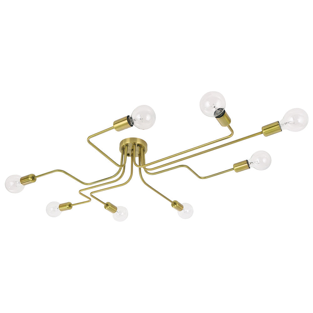Lampa Sufitowa Sputnik Industrialna z 8 Punktami Świetlnymi - 22