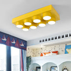 Lampa Sufitowa Dziecięca Klockowa z Wbudowanym LED - 8 - Żółty