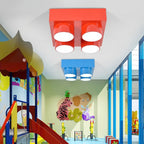 Lampa Sufitowa Dziecięca Klockowa z Wbudowanym LED - 4