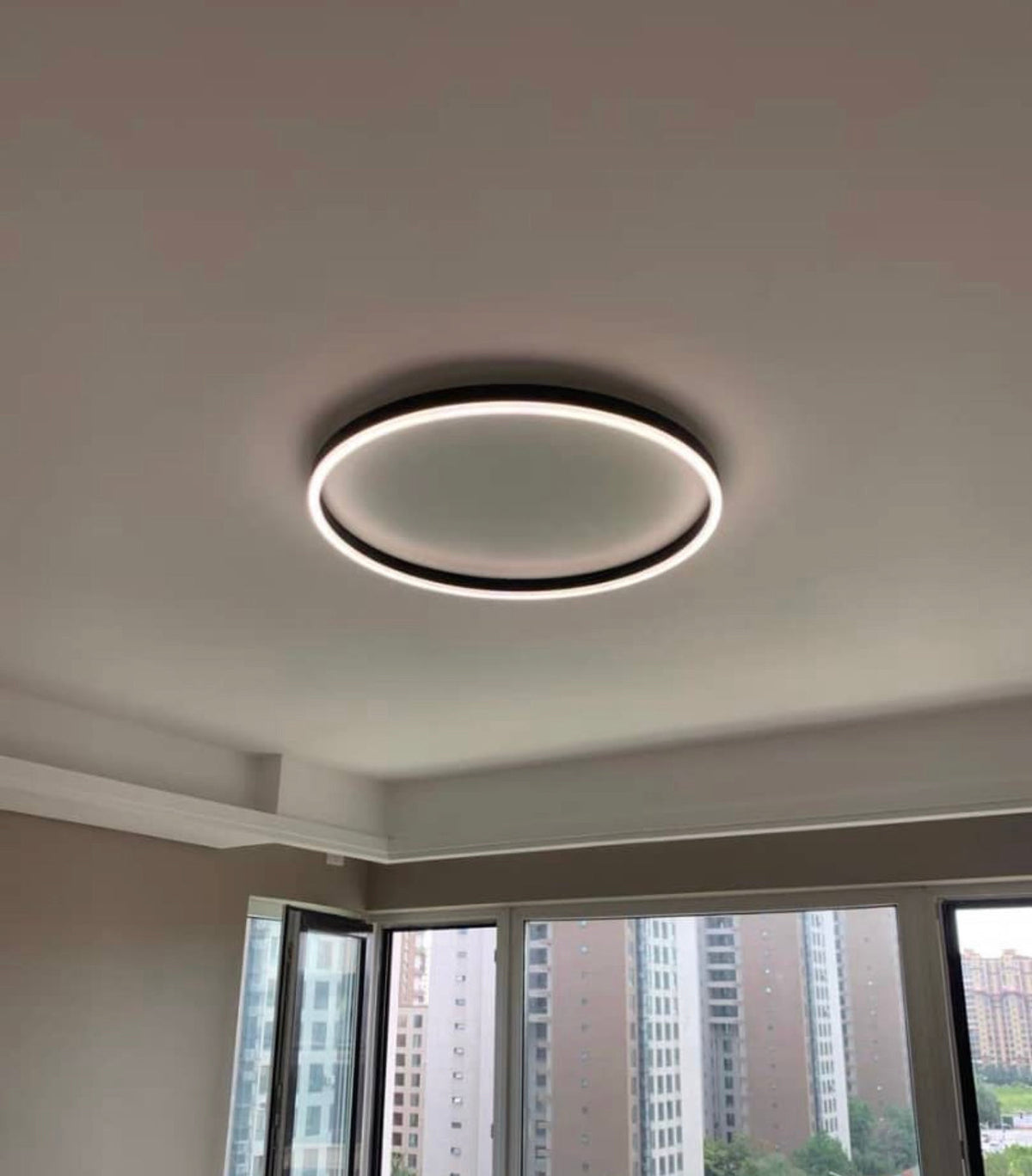 Lampa Sufitowa LED Okrągła Nowoczesna Ściemnialna z Pilotem