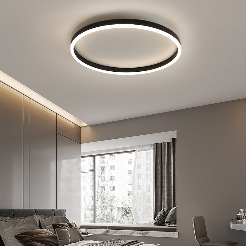 Lampa Sufitowa LED Okrągła Nowoczesna Ściemnialna z Pilotem - 5