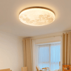 Lampa Sufitowa Księżyc LED z Drewnianą Ramką Ściemnialna - 4