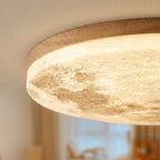 Lampa Sufitowa Księżyc LED z Drewnianą Ramką Ściemnialna - 5