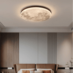 Lampa Sufitowa Księżyc LED z Drewnianą Ramką Ściemnialna - 6