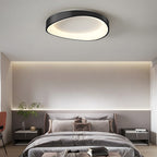 Lampa Sufitowa LED Okrągła Minimalistyczna z Trzema Barwami Światła - Czarny