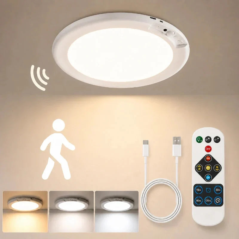 Lampa Sufitowa z Czujnikiem Ruchu i Pilotem - 10