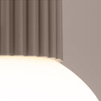 Lampa Sufitowa Minimalistyczna z Żebrowanym Cylindrem - 5