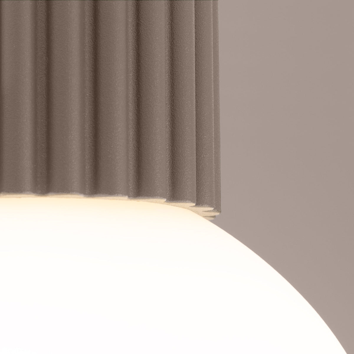 Lampa Sufitowa Minimalistyczna z Żebrowanym Cylindrem - 5