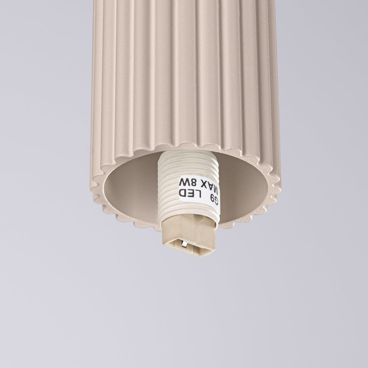Lampa Sufitowa Minimalistyczna z Żebrowanym Cylindrem - 7