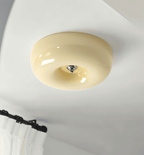 Lampa Sufitowa Minimalistyczna z Okrągłym Szklanym Kloszem