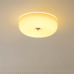 Lampa Sufitowa Minimalistyczna z Okrągłym Szklanym Kloszem - 4
