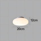 Lampa Sufitowa Minimalistyczna z Owalnym Szklanym Kloszem - 10