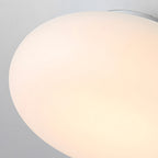 Lampa Sufitowa Minimalistyczna z Owalnym Szklanym Kloszem - 8