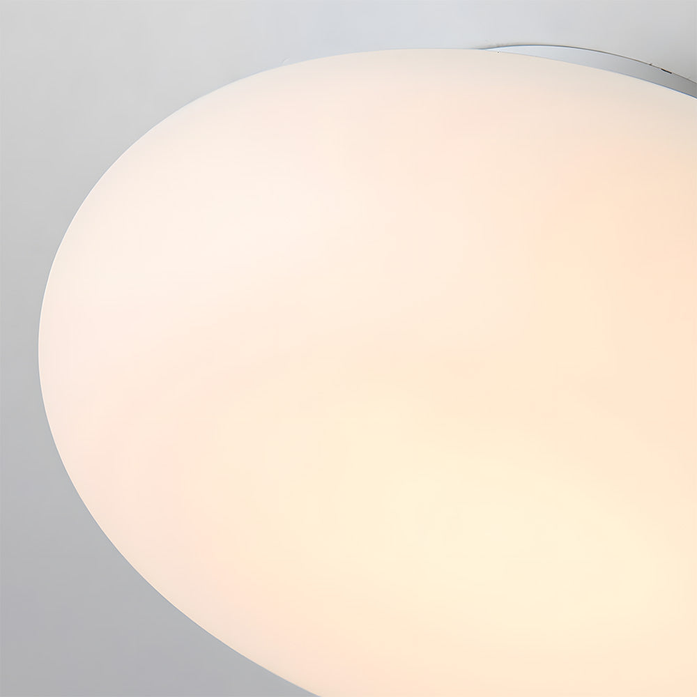 Lampa Sufitowa Minimalistyczna z Owalnym Szklanym Kloszem - 8