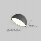 Lampa Sufitowa Minimalistyczna z Okrągłym Kloszem - 12