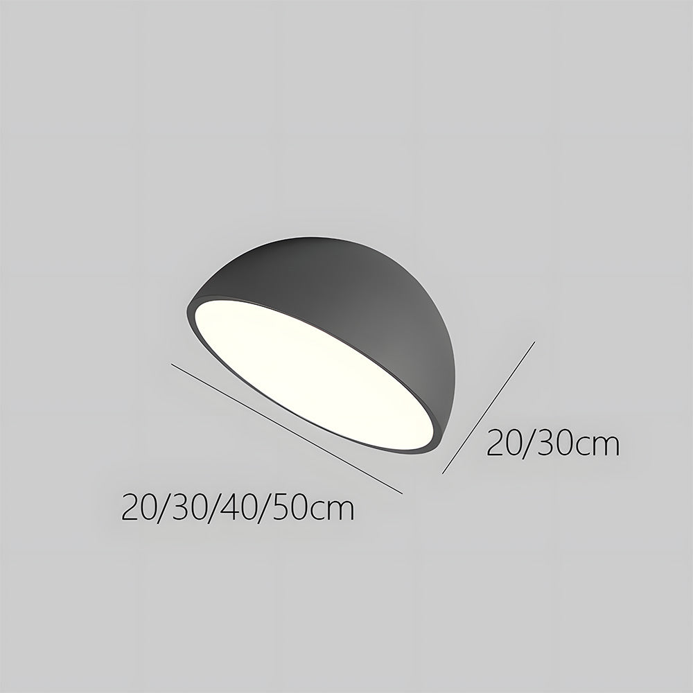 Lampa Sufitowa Minimalistyczna z Okrągłym Kloszem - 12