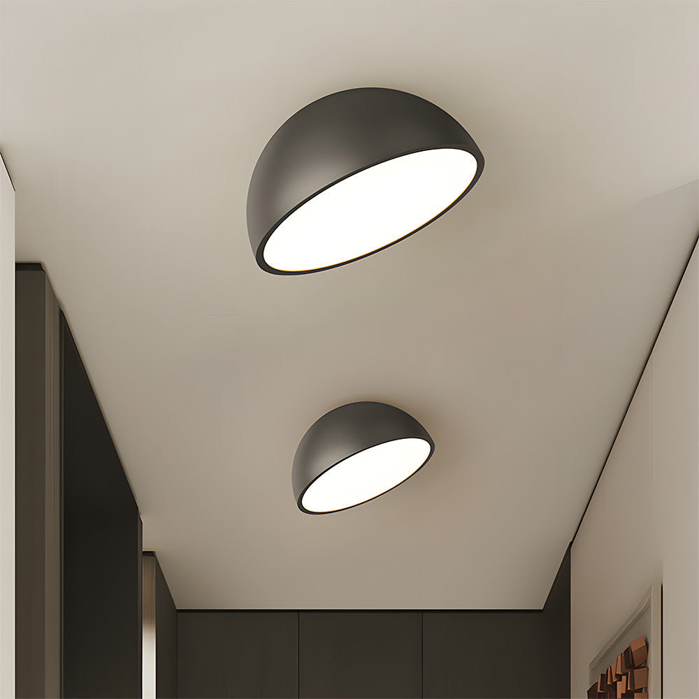 Lampa Sufitowa Minimalistyczna z Okrągłym Kloszem - 3