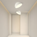 Lampa Sufitowa Minimalistyczna z Okrągłym Kloszem - Biały