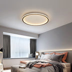 Lampa Sufitowa Okrągła Minimalistyczna z Wbudowanym LED - Czarny