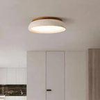 Lampa Sufitowa Minimalistyczna Okrągła z Kloszem z Trawertynu - 10