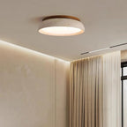 Lampa Sufitowa Minimalistyczna Okrągła z Kloszem z Trawertynu - 11