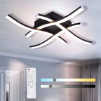 Lampa Sufitowa Nowoczesna z 4 Falistymi Ramionami i Pilotem - 3