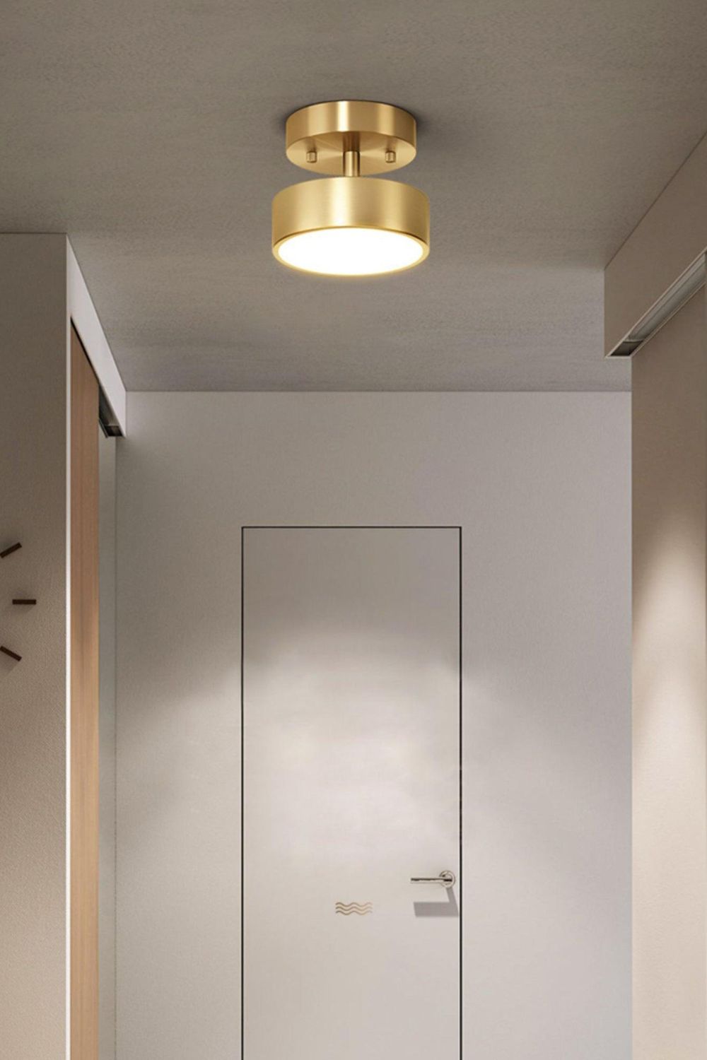 Lampa Sufitowa Nowoczesna z Obrotowym Kloszem i Wbudowanym LED - 12