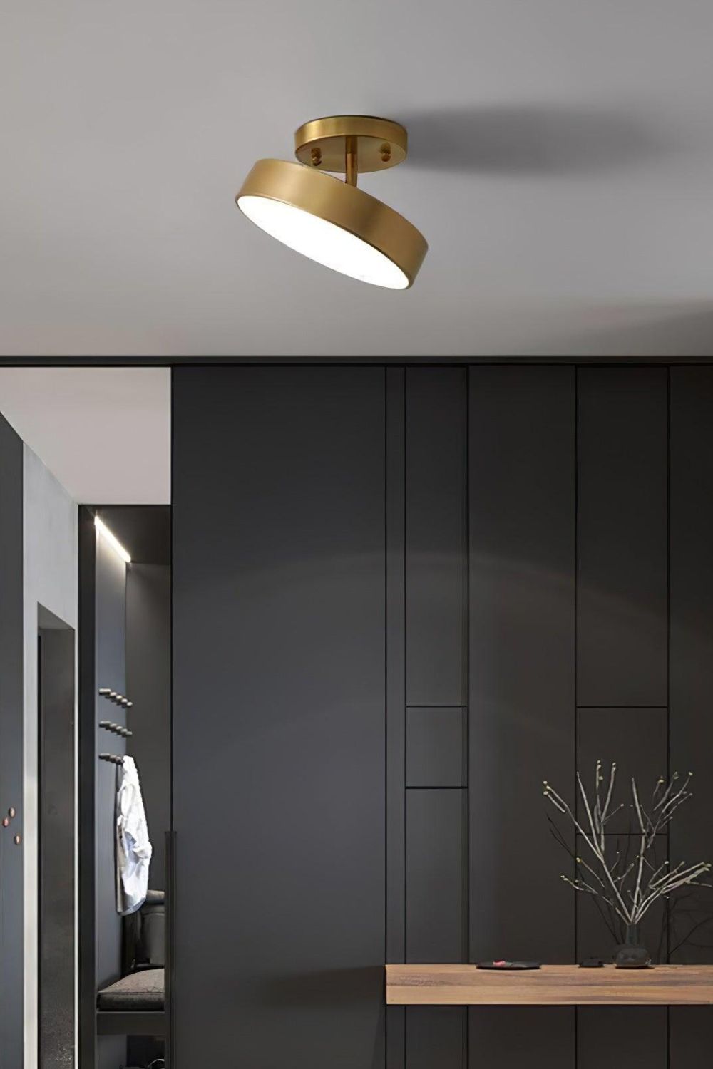 Lampa Sufitowa Nowoczesna z Obrotowym Kloszem i Wbudowanym LED - 14