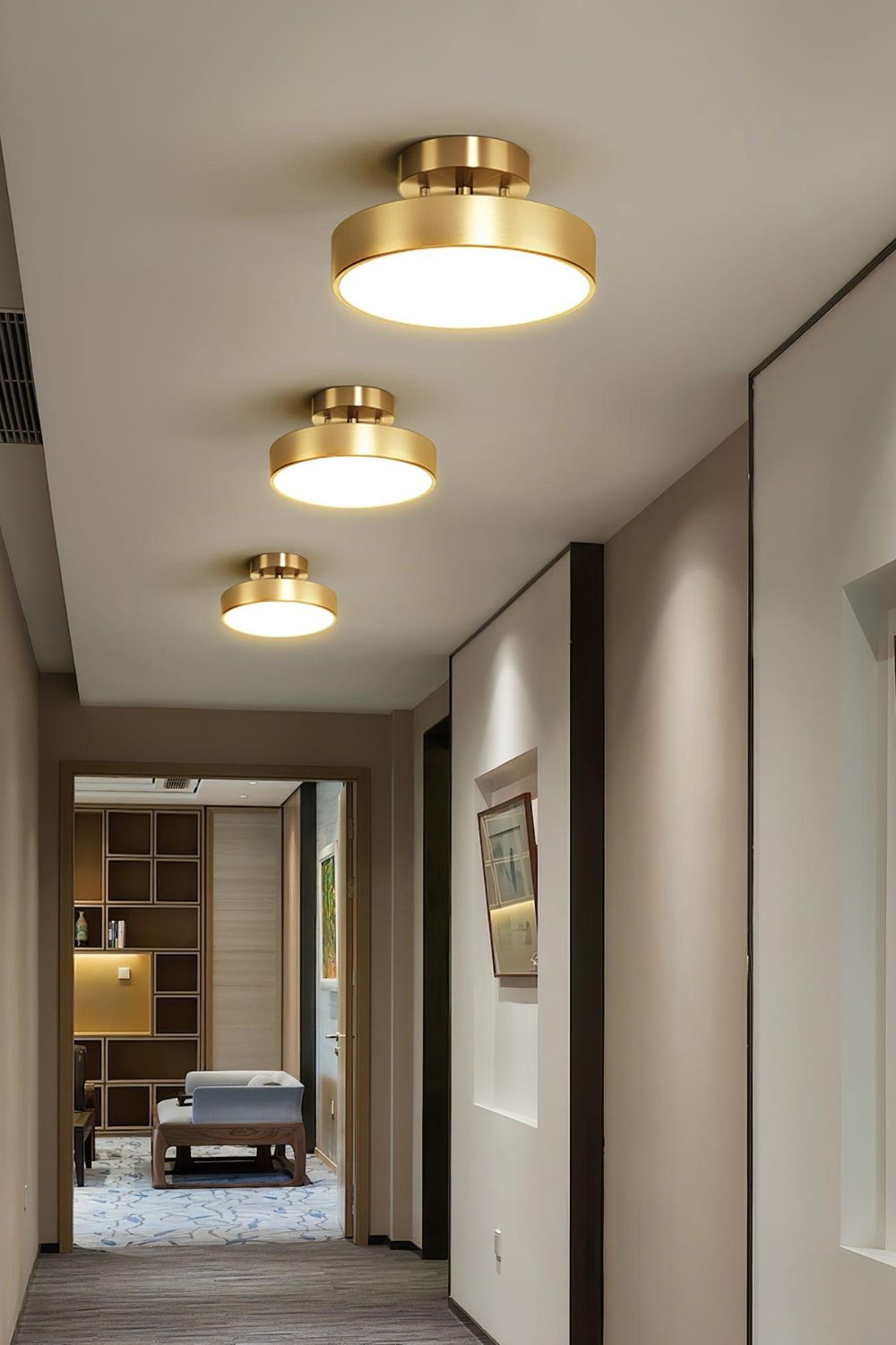 Lampa Sufitowa Nowoczesna z Obrotowym Kloszem i Wbudowanym LED - 3