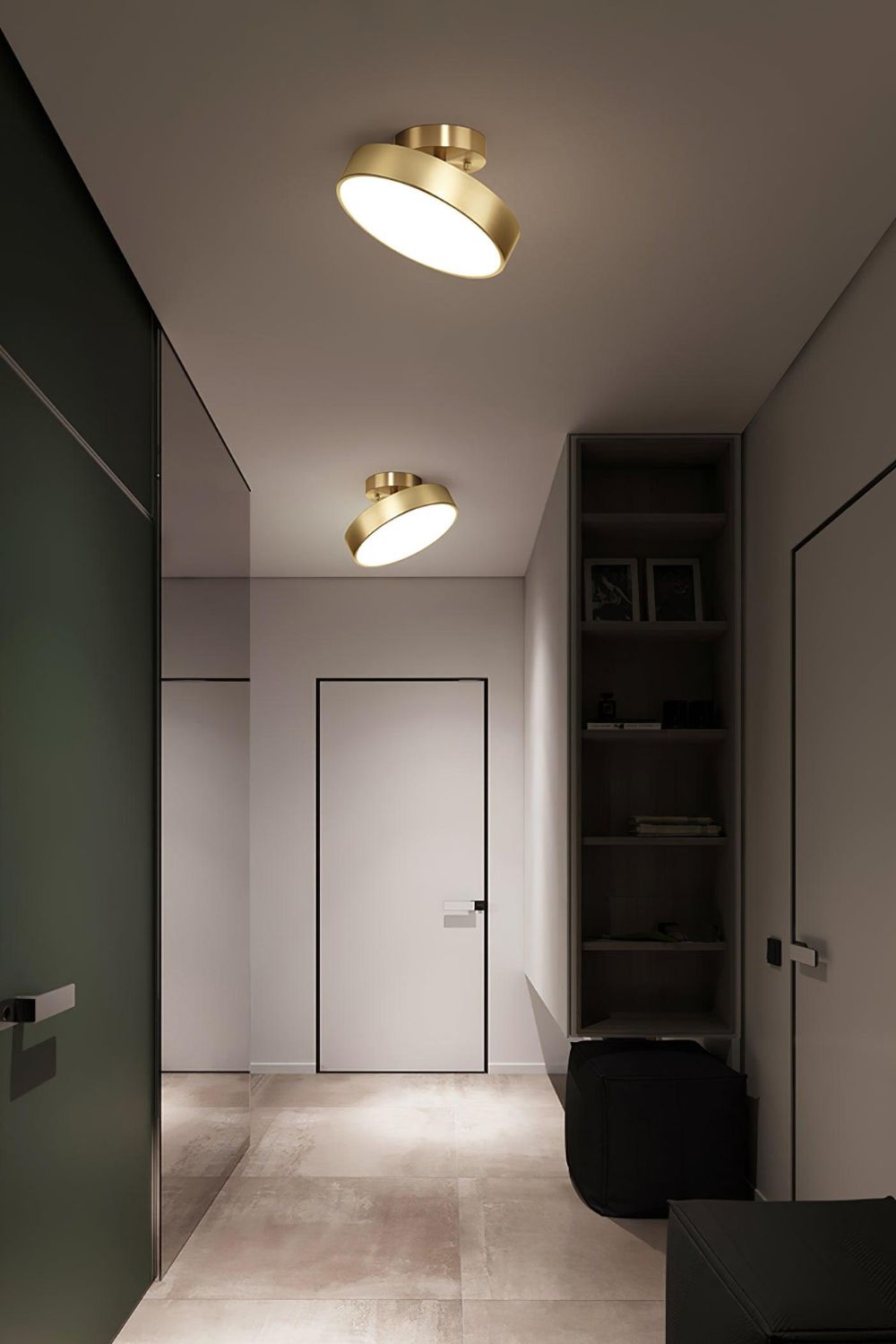 Lampa Sufitowa Nowoczesna z Obrotowym Kloszem i Wbudowanym LED