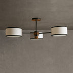 Lampa Sufitowa Nowoczesna z Trzema Cylindrycznymi Kloszami - 3