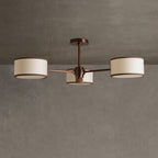 Lampa Sufitowa Nowoczesna z Trzema Cylindrycznymi Kloszami - 6