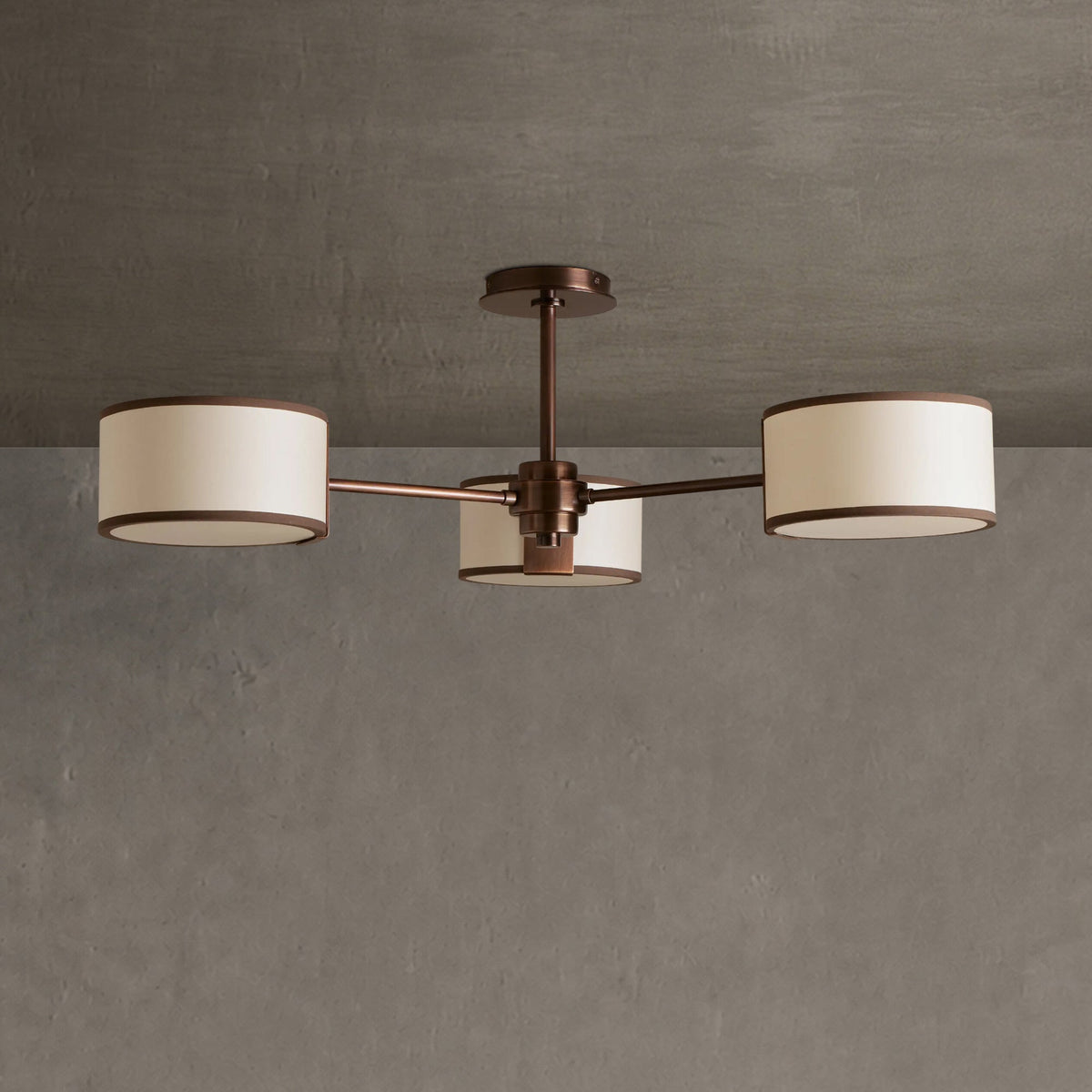 Lampa Sufitowa Nowoczesna z Trzema Cylindrycznymi Kloszami - 6