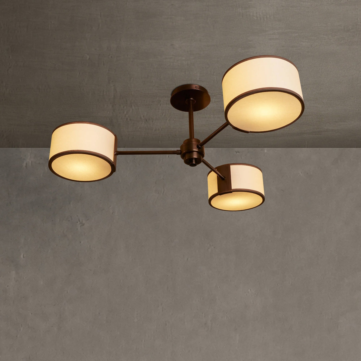 Lampa Sufitowa Nowoczesna z Trzema Cylindrycznymi Kloszami - 7