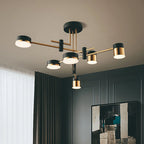 Lampa Sufitowa Nowoczesna ze Złotymi Ramionami i Diodami LED