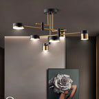 Lampa Sufitowa Nowoczesna ze Złotymi Ramionami i Diodami LED - 4