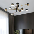 Lampa Sufitowa Nowoczesna ze Złotymi Ramionami i Diodami LED - 6
