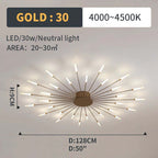 Lampa Sufitowa Modern Art Deco Wielopunktowa - 22