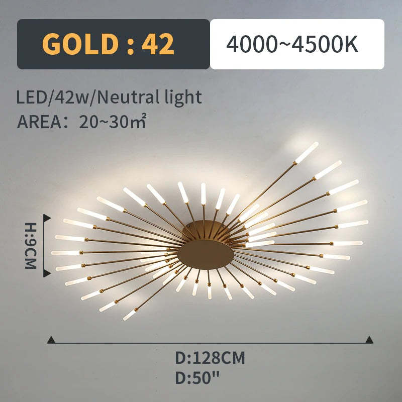 Lampa Sufitowa Modern Art Deco Wielopunktowa - 23