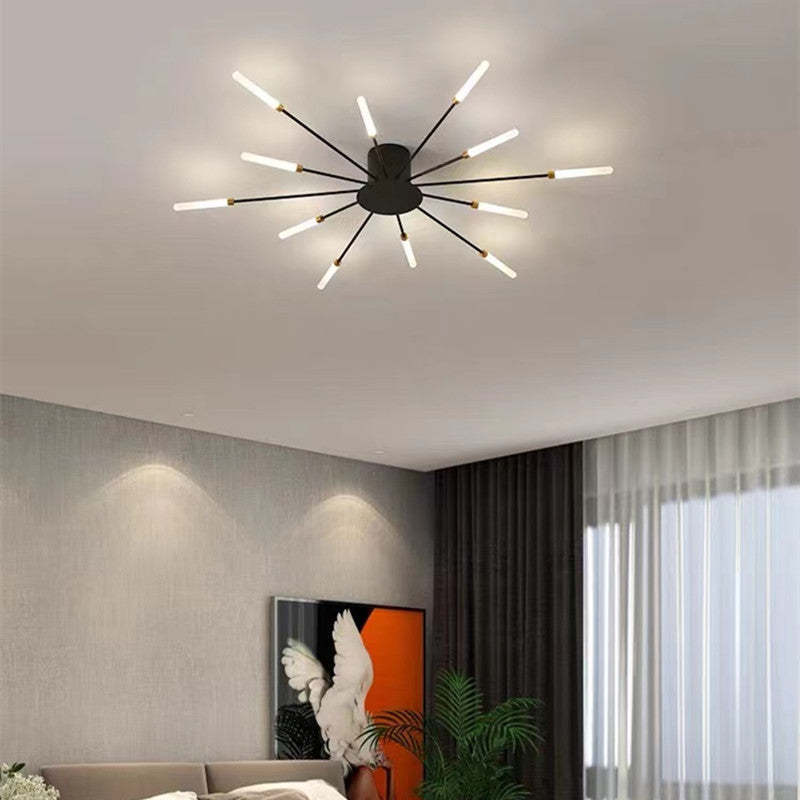Lampa Sufitowa Modern Art Deco Wielopunktowa - Czarny