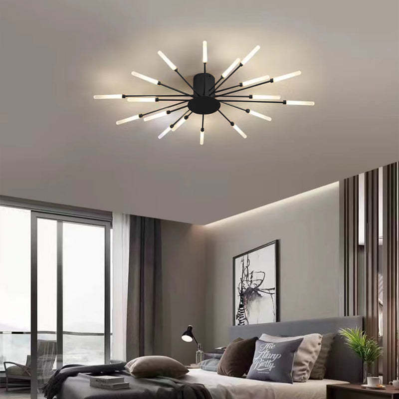 Lampa Sufitowa Modern Art Deco Wielopunktowa - Czarny