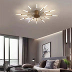Lampa Sufitowa Modern Art Deco Wielopunktowa - Złoty