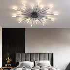 Lampa Sufitowa Modern Art Deco Wielopunktowa - Czarny