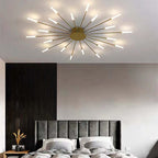 Lampa Sufitowa Modern Art Deco Wielopunktowa - Złoty