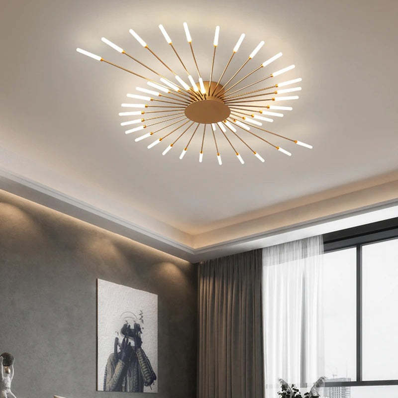 Lampa Sufitowa Modern Art Deco Wielopunktowa - 3
