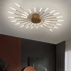 Lampa Sufitowa Modern Art Deco Wielopunktowa - Złoty